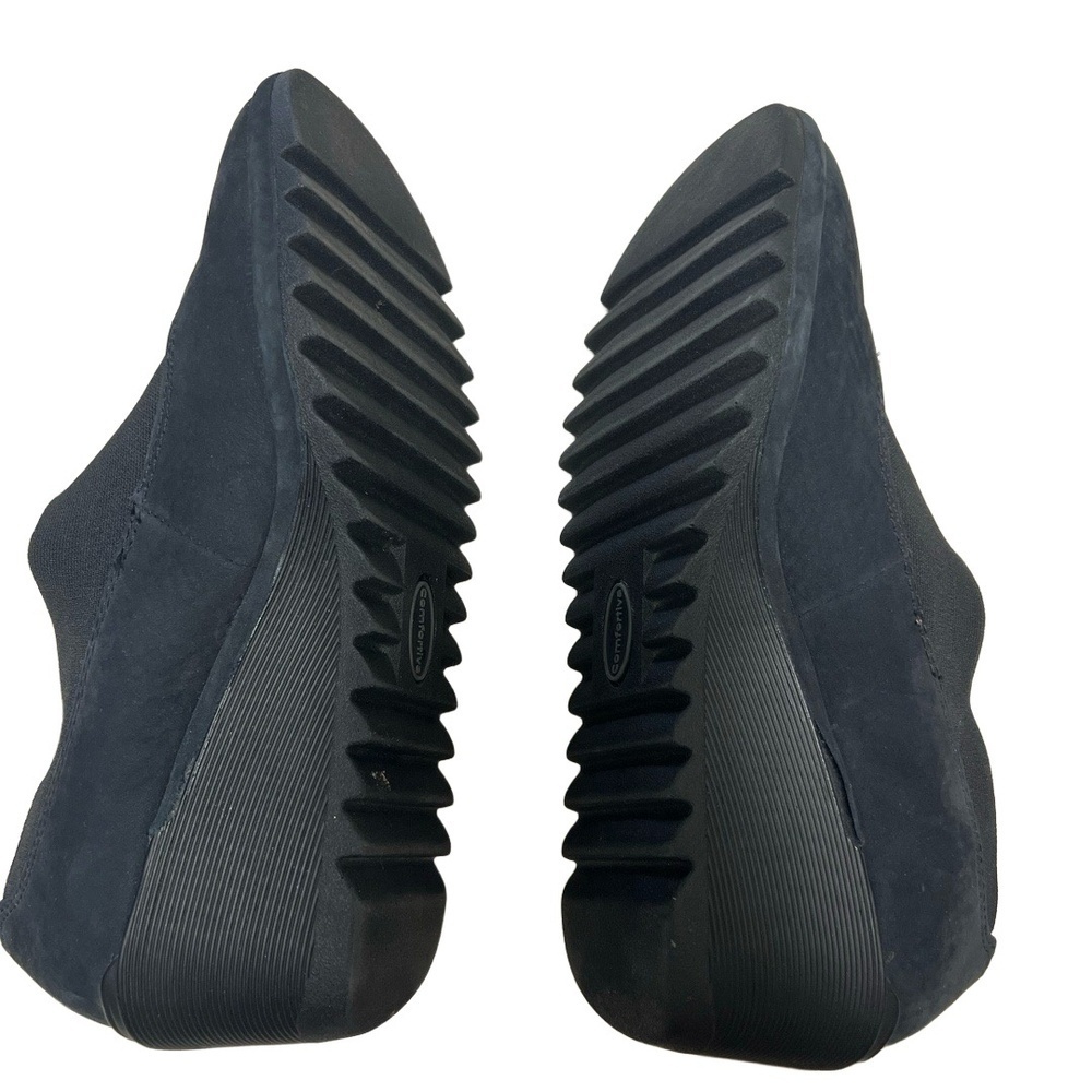 Comfortiva Black Suede Wedge Slip On Shoes Women’s 9.5 M Memory Foam - Picture 8 of 8